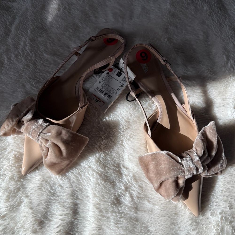 Zara Tan Heels Elegant Design